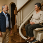 «استفاده راحت و ایمن سالمندان از پله‌پیما در خانه؛ افزایش آرامش، استقلال و امنیت در رفت‌وآمد روزانه»